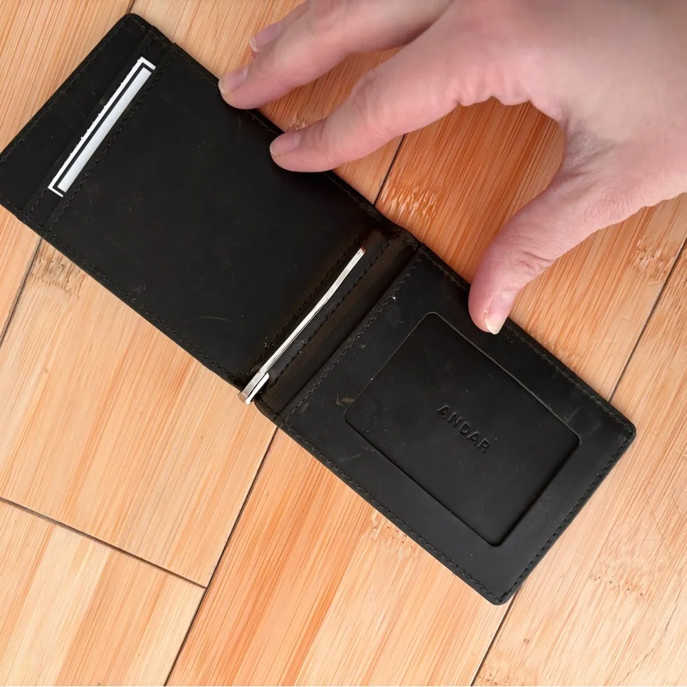 Apollo Leather Wallet with Money Clip - Picture 5 of 7